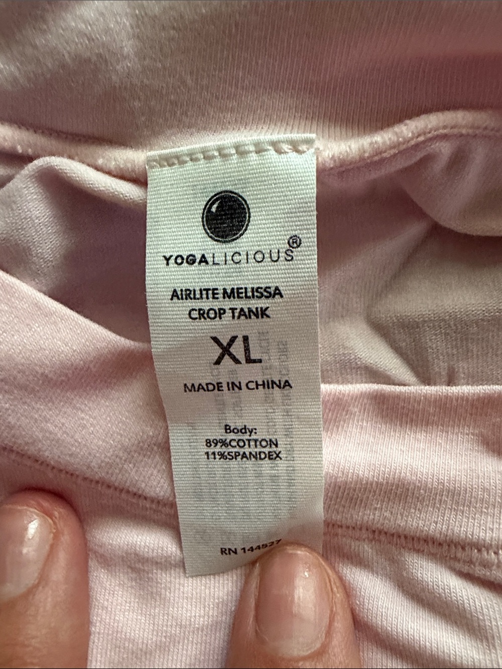 Sleeveless Crewneck Tank Top - Cream, Pink & Black - Picture 2 of 4